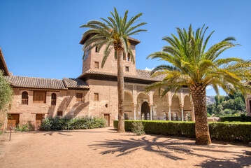 Fototapeta na wymiar The El Partal Palace in the Alhambra of Granada, Spain