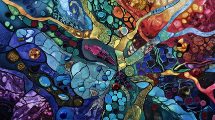 Colourful, abstract desktop background/wallpaper