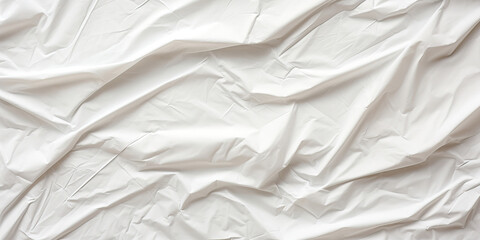 Obraz premium The Art of Wrinkles: A Close-Up of Crumpled White Paper