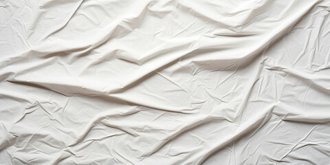 The Art of Wrinkles: A Close-Up of Crumpled White Paper