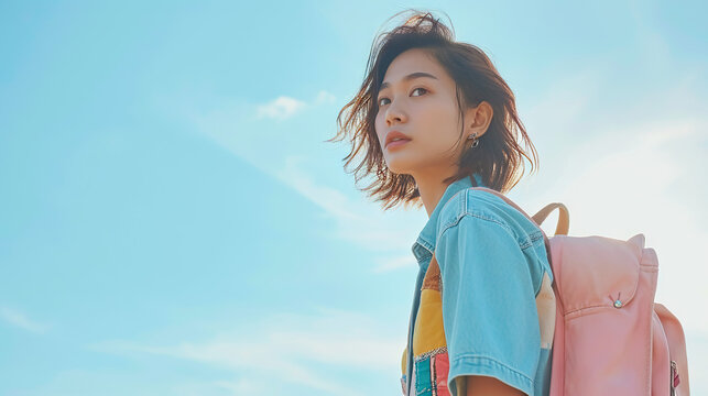 Asian girl student