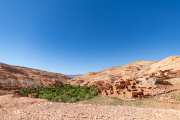 landscape of the interior of Morocco