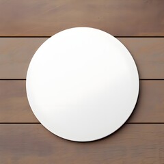 white round sticker mock up generative ai