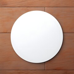 white round sticker mock up generative ai