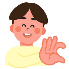 Boy and Girl express their love in sign language on Valentine's Day. SVG