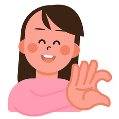 Boy and Girl express their love in sign language on Valentine's Day. SVG