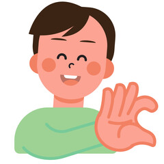 Boy and Girl express their love in sign language on Valentine's Day. SVG