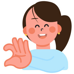 Boy and Girl express their love in sign language on Valentine's Day. SVG