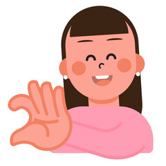 Boy and Girl express their love in sign language on Valentine's Day. SVG