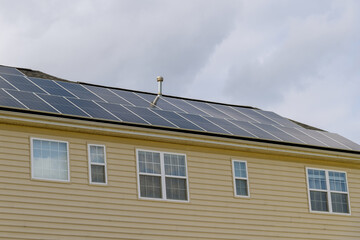 new solar panel on the roof