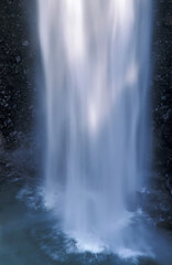 Landscape of Falls Creek Falls captured with motion blur, Falls Creek Falls State Park, Tennessee, USA