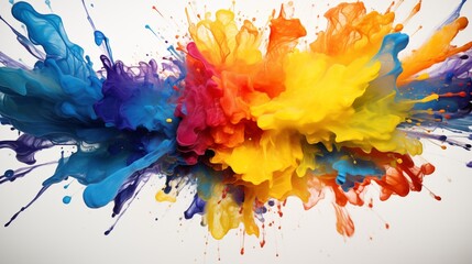Colors Explosion with white background
