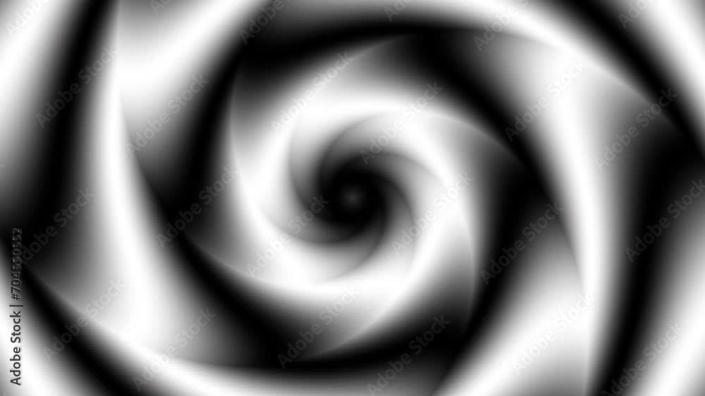 Aufkleber Endless abstract spiral. Seamless looping footage 4k. Abstract loop background