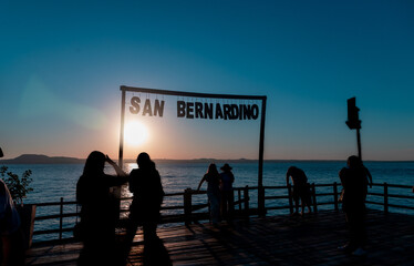 sunset on the beach