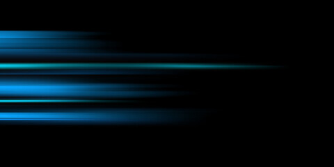 Abstract technology background concept with ligh line blue. Speed and fast movement design shape