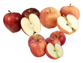 apple cut out isolated transparent background