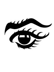 beautiful brown eyes vector ilustration