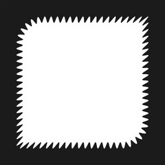 Wavy Edge Square Leaf Border Frame