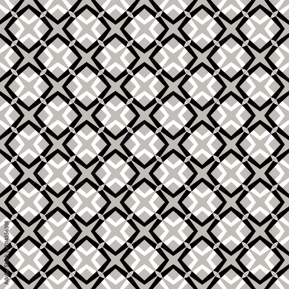 Sticker Seamless geometric square line pattern.	