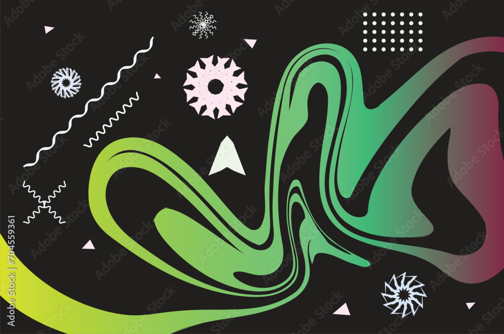 Fototapete abstract colorful geometric shapes background . color shapes and element pattern background for your