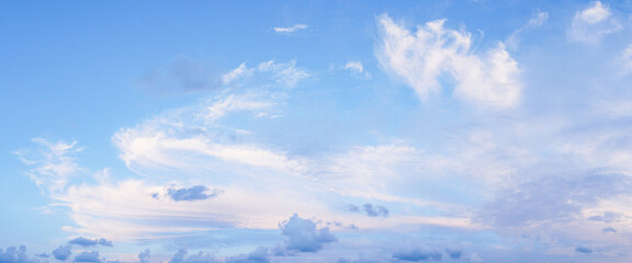 Blue sky with white clouds - 704559525