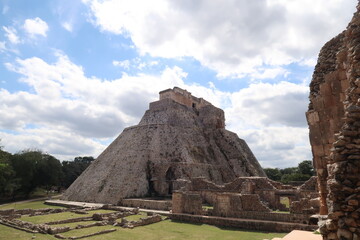 Pyramid of the Magician, Piramide del Advino and Cuadrangulo de los Pajaros, Quadrangle of the...