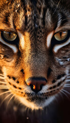 Golden Gaze Closeup of a Cheetah