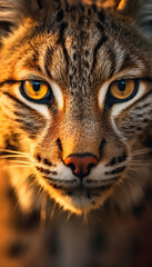 Golden Gaze Closeup of a Cheetah