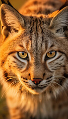 Obraz premium Golden Gaze Closeup of a Cheetah