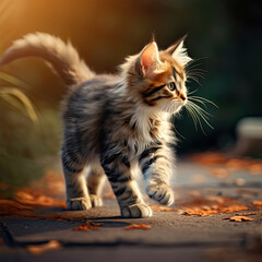 Curious Kitten Explores the World
