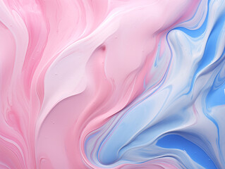 Pink and blue ink liquid texture. Abstract design background
