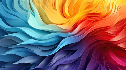  Vibrant Waves of Color,abstract colorful background,abstract colorful background with waves © Moon