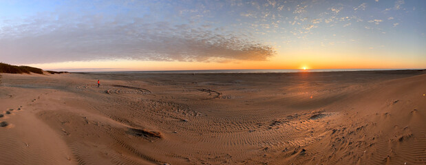 Beach near the national park Campos del Tuyú. Environmental around San Clemente in Argentina. 