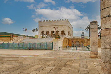 The Mausoleum of Mohammed V. Rabat, Morocco.