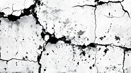 An abstract map of the mind, painted in monochrome on a white wall, dotted with black spots representing the journey of self-discovery