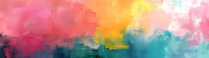 An abstract masterpiece of vibrant acrylic paint showcasing the colorfulness and modernity of art
