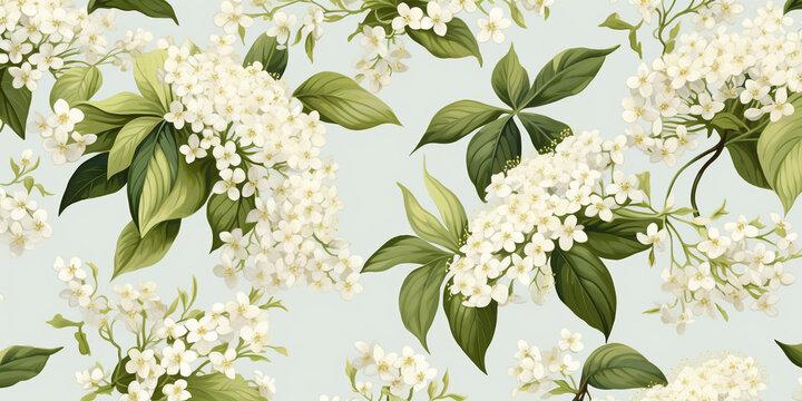 Elderflower background pattern