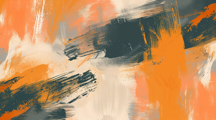 Abstract Brush Strokes on Canvas