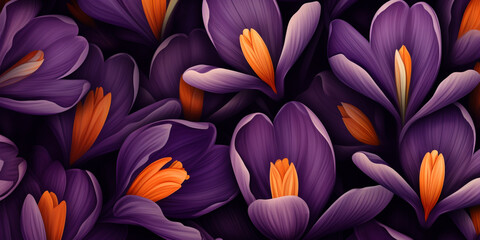 Crocus background pattern