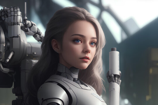 half robot, half human, modern technologies of the future