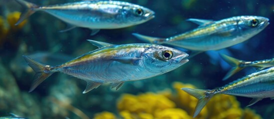 Fish species including Bonito and Sarda Sarda found in red water.