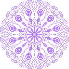 Ornamental round mandala art for backgrounds, coloring books, textile prints, wallpapers etc.