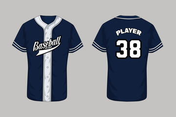 Naklejka premium Baseball custom Jersey sublimation