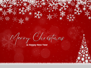 christmas and new year greetings card
