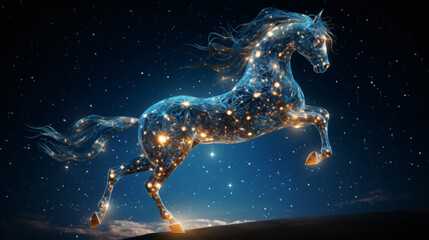 Obraz na płótnie Canvas Constellation Horse