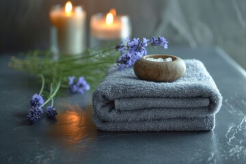 Obraz na płótnie Canvas Spa treatments, massages, and calming spa environments supplies