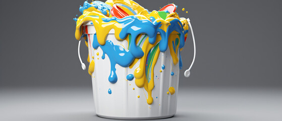 Foam design on an isolated cleaning bucket