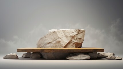 This 3D illustration features a stone podium, a symbol of elegance and prestige. Use it to enhance your designs, showcasing products, art, or concepts with a touch of luxury on a white background