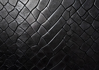 Black dragon scales texture, Generative AI