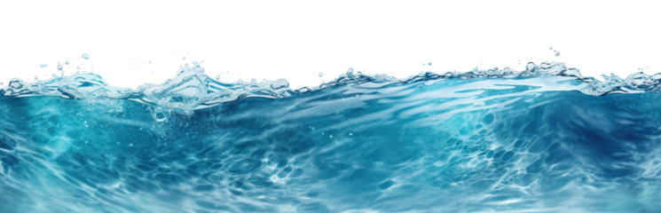 Sea water surface cut out